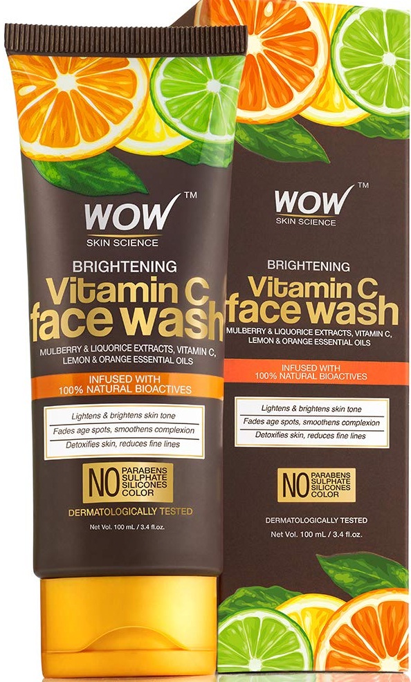 WOW Vitamin C Face wash Review, Benefits, Uses and more