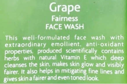 Jovees Grape Face Wash Description