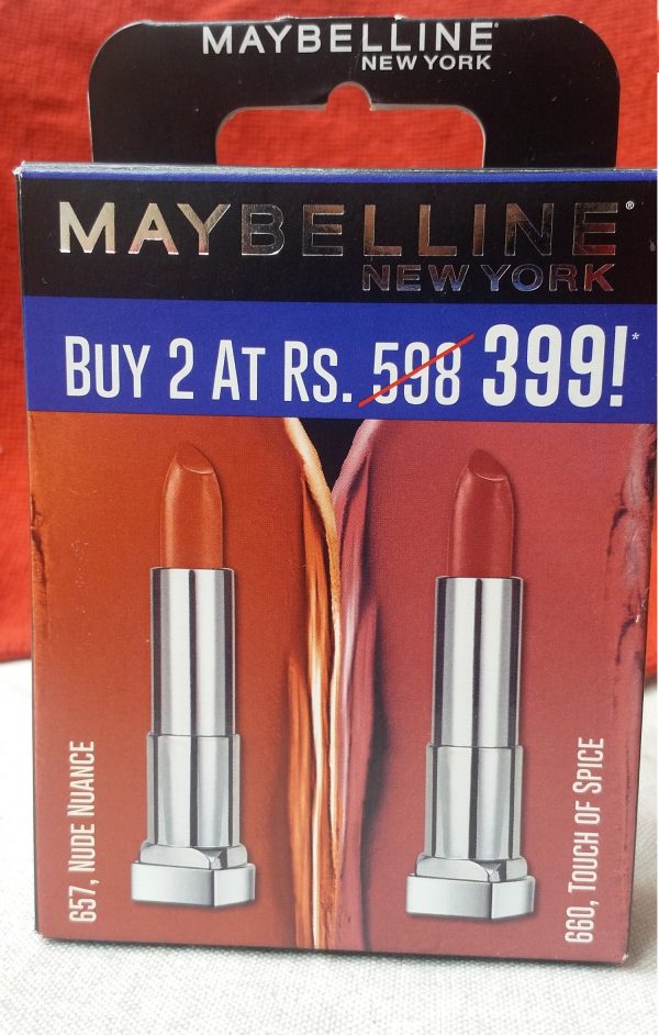 Maybelline Creamy Matte Lipstick Combo Genuine Review, 5 Benefits: Nude Nuance and Touch of Spice