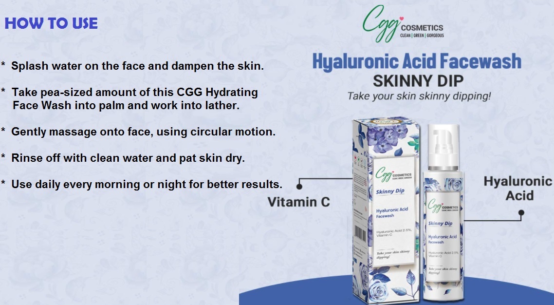 CGG cosmetics Hyaluronic Acid Face wash Review