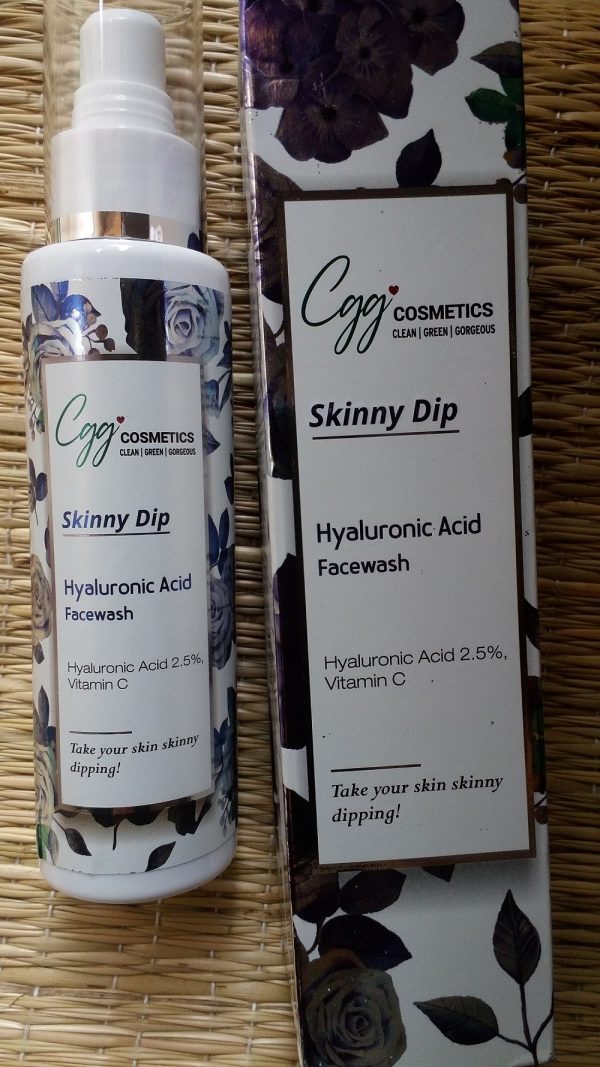 CGG Cosmetics Hyaluronic Acid Face wash Review with Vitamin C