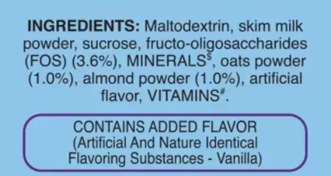 Pediasure Ingredients