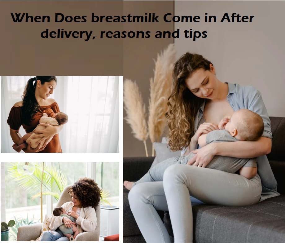 When Does breast milk Come in After delivery
