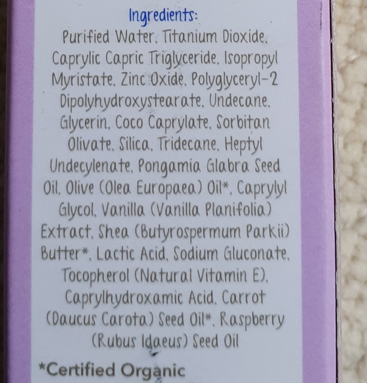 The Moms Co Sunscreen Ingredients 