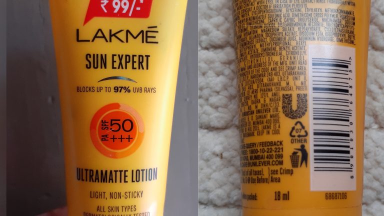 Lakme Sunscreen Lotion SPF 50 Review