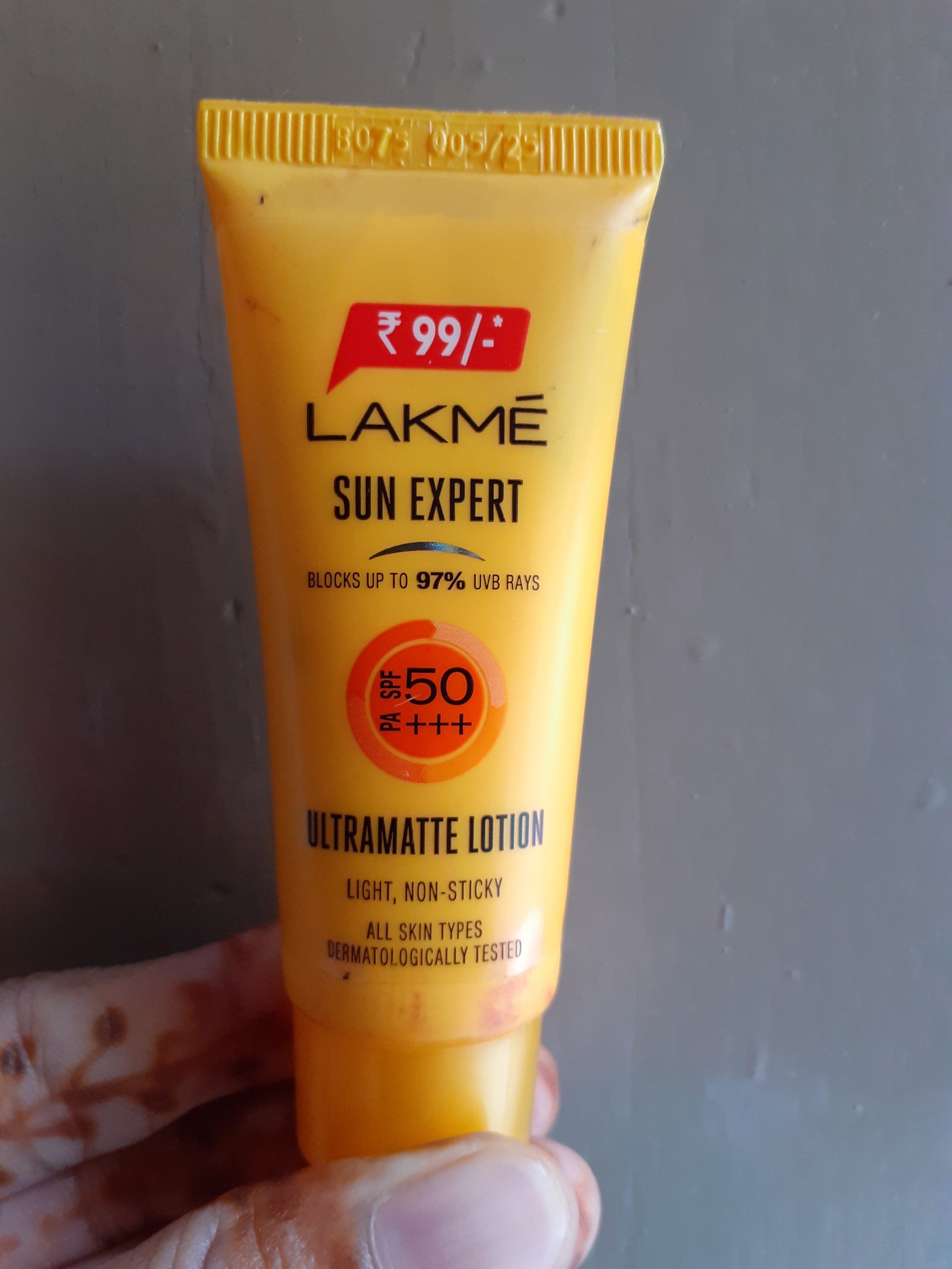 Lakme Sunscreen SPF 50 Review