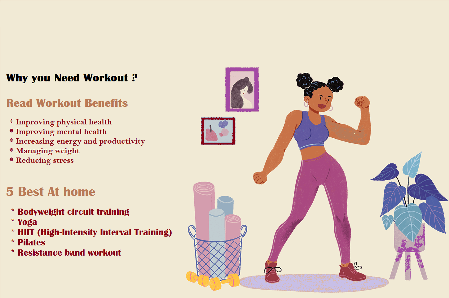 Why you Need Workout: Workout Benefits, 5 best Home workouts