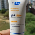 Undry Clinic Hydrating Sunscreen SPF 50+ Review: Essential Protection for Dry Skin