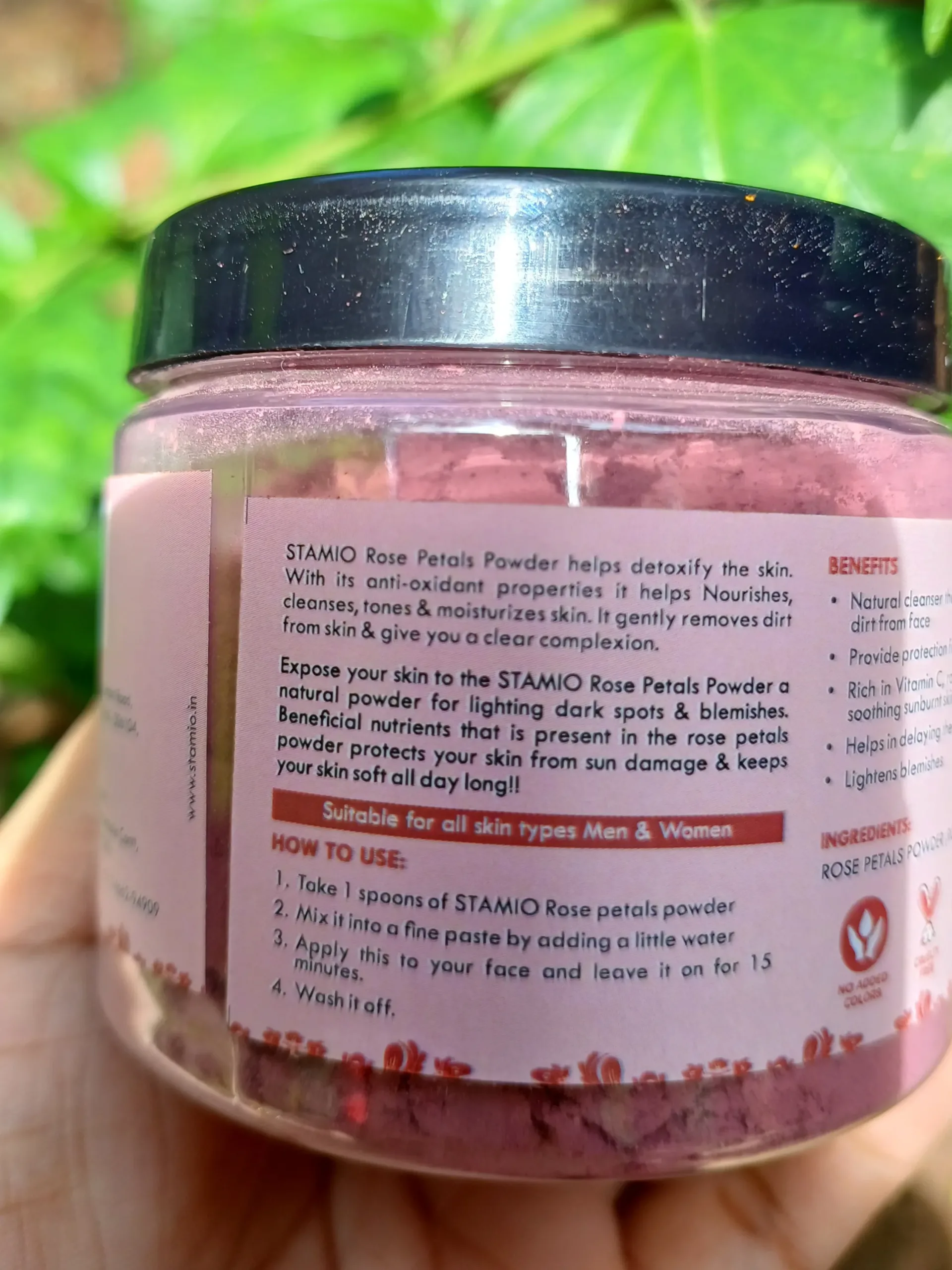 Rose Petal Powder benefits