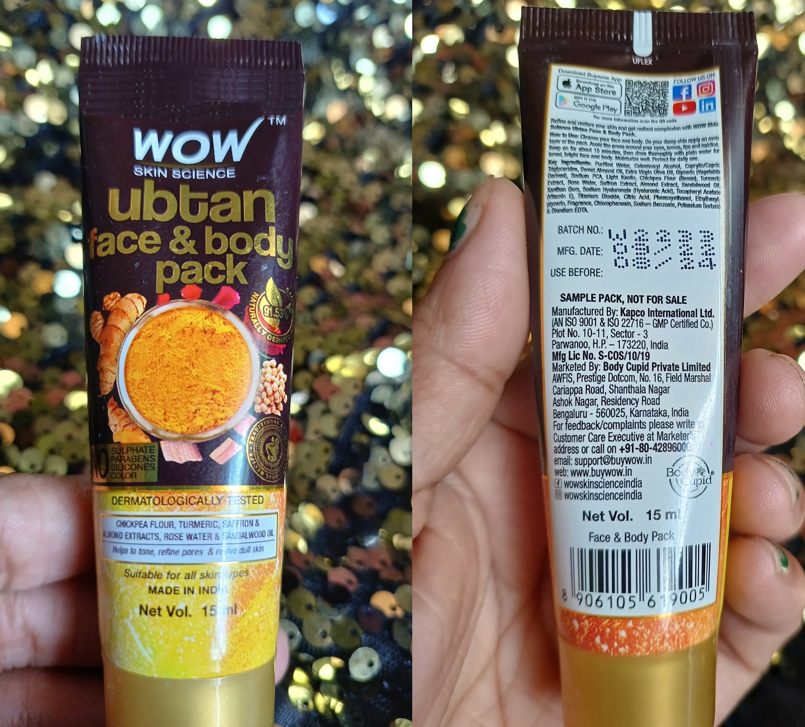Wow Ubtan Face and Body Pack Review
