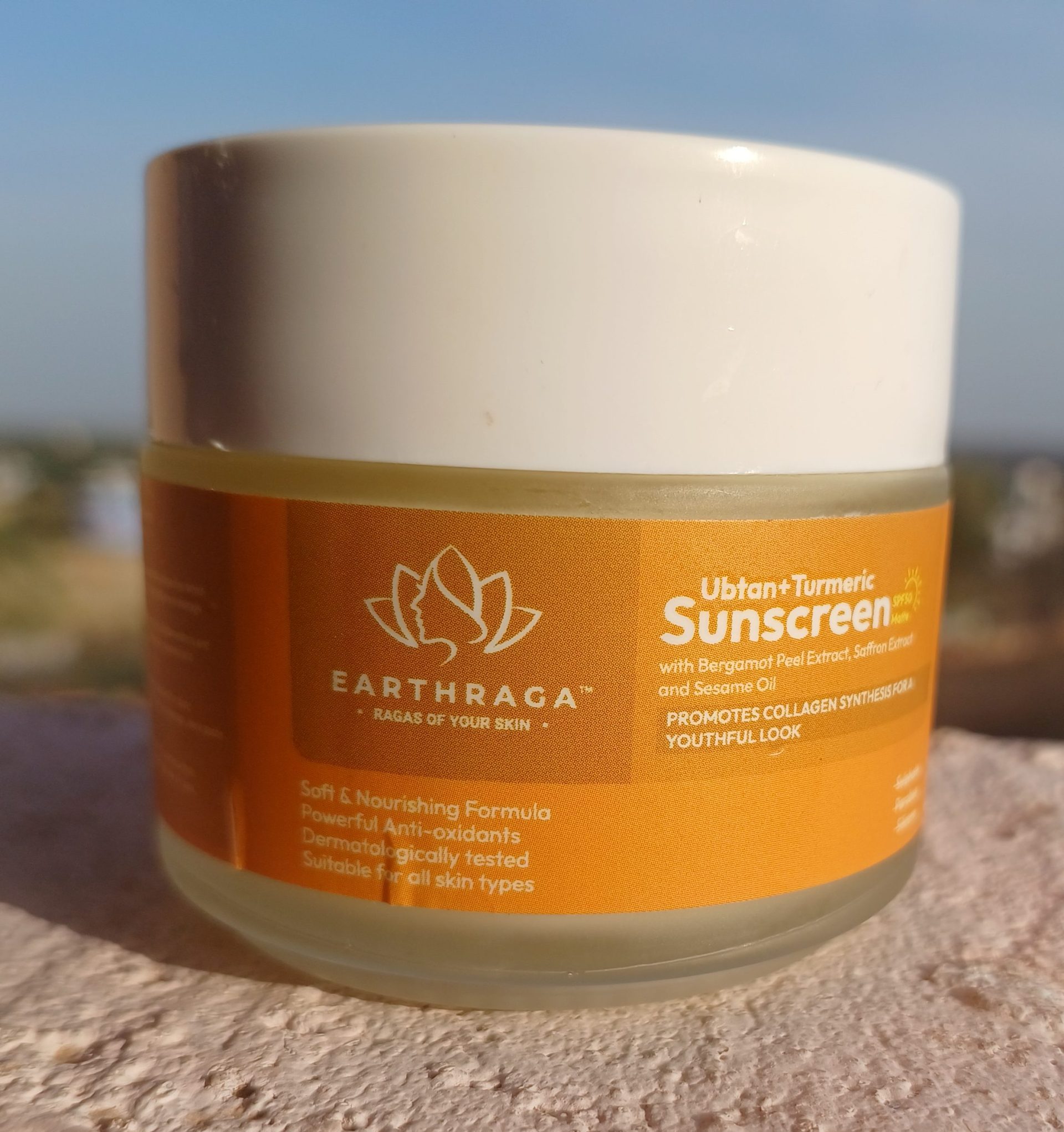 Earthraga Ubtan Turmeric Sunscreen SPF 50 Review